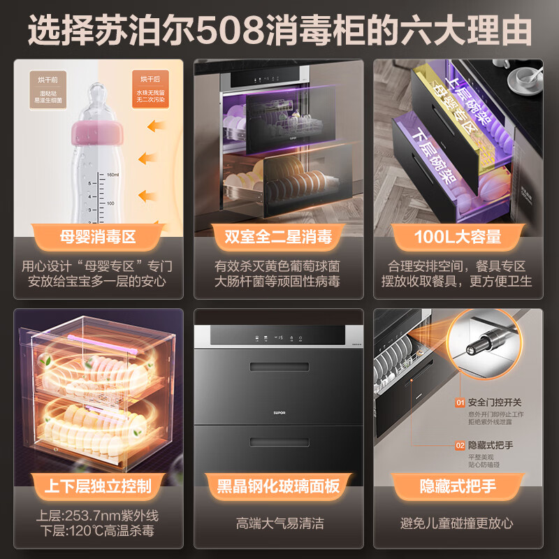 苏泊尔ZTD100G-508消毒柜图片