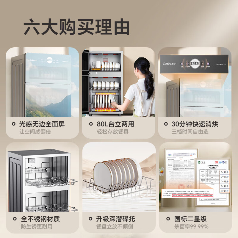 康宝XDZ80-C19消毒柜图片