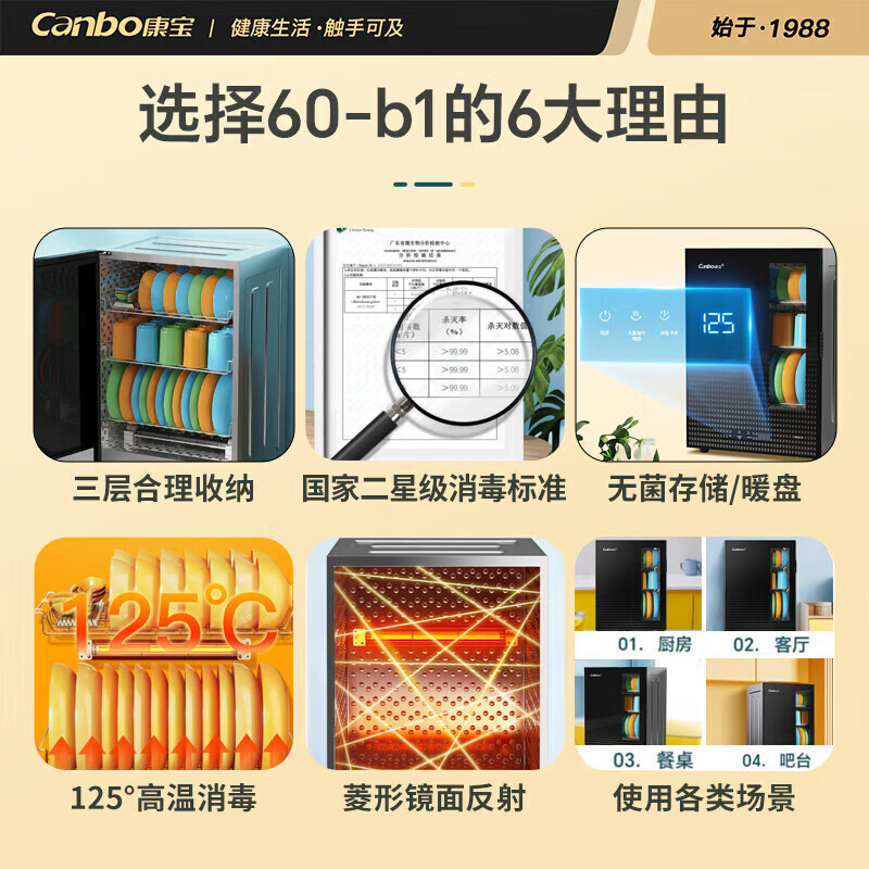 康宝XDR60-B1消毒柜图片