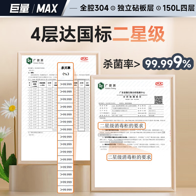 康宝XDZ150-ER820消毒柜图片