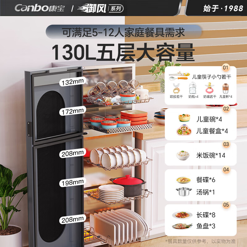 康宝XDZ130-LC5H消毒柜图片