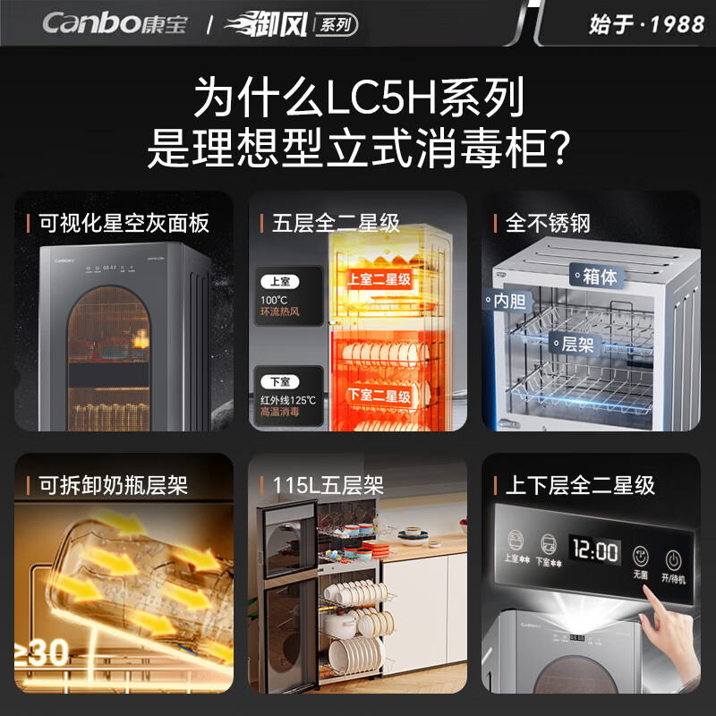 康宝XDZ115-LC5H消毒柜图片