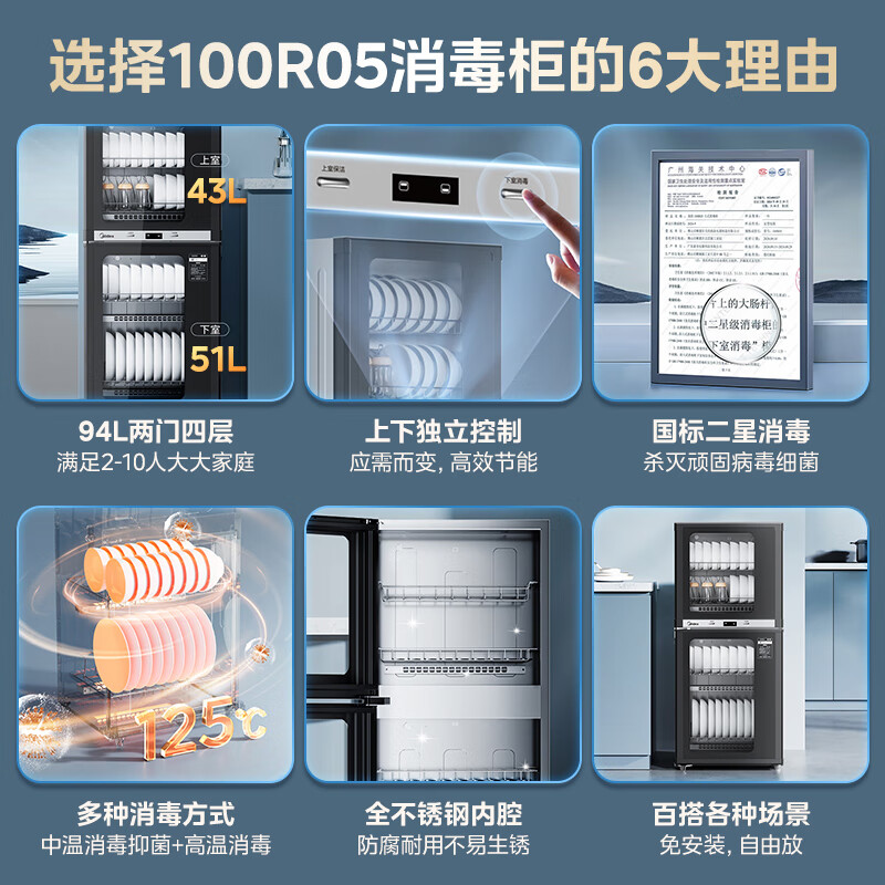 美的100R05消毒柜图片