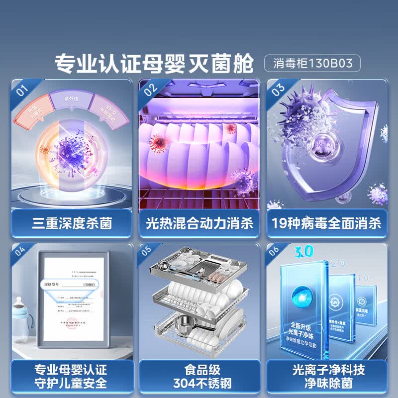 美的130B03消毒柜图片