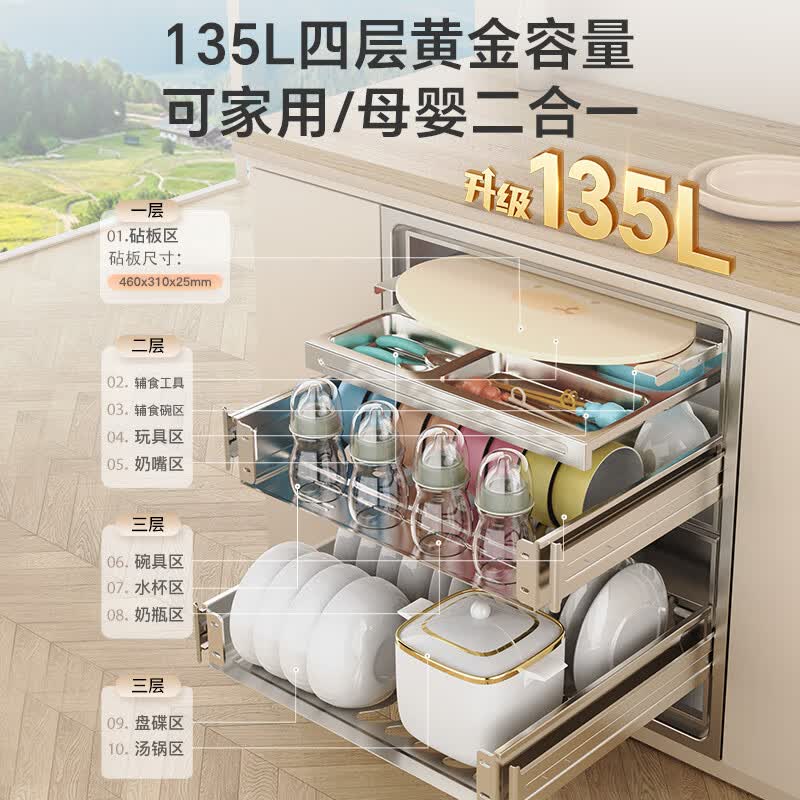 康宝XDZ135-ER801消毒柜图片