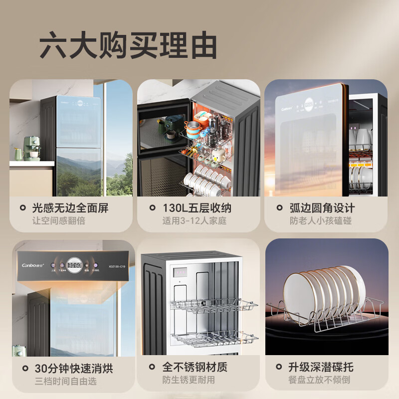康宝XDZ130-C19消毒柜图片
