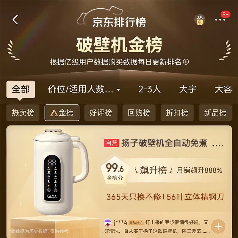 扬子SHJ-003破壁机图片