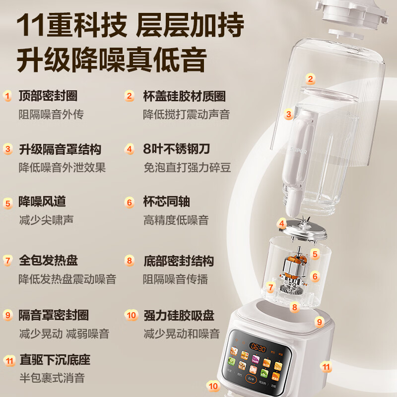 苏泊尔SP225T破壁机图片