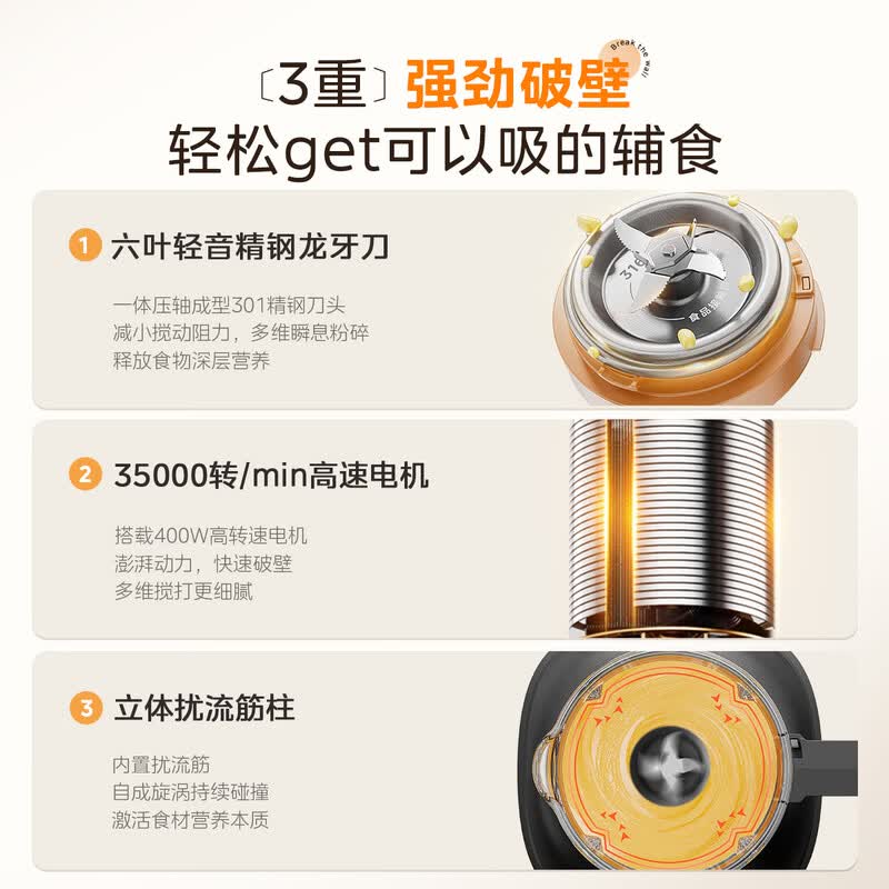 美的MJ-PB10G3-075A破壁机图片