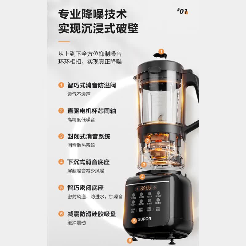 苏泊尔SPJ001S破壁机图片
