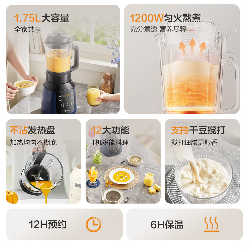 美的PB40F254F破壁机图片