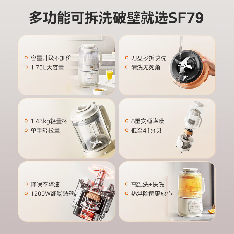 美的SF79破壁机图片