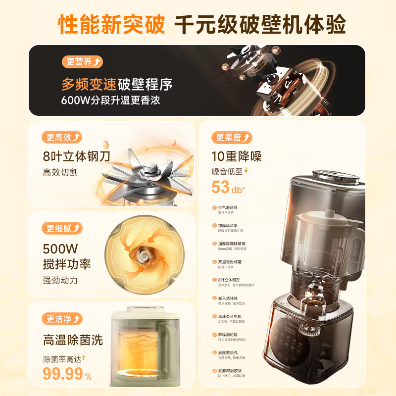 西屋WPB09J8破壁机图片