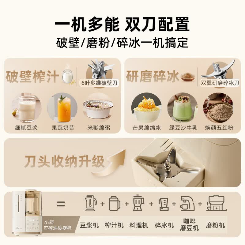 小熊D12N5破壁机图片