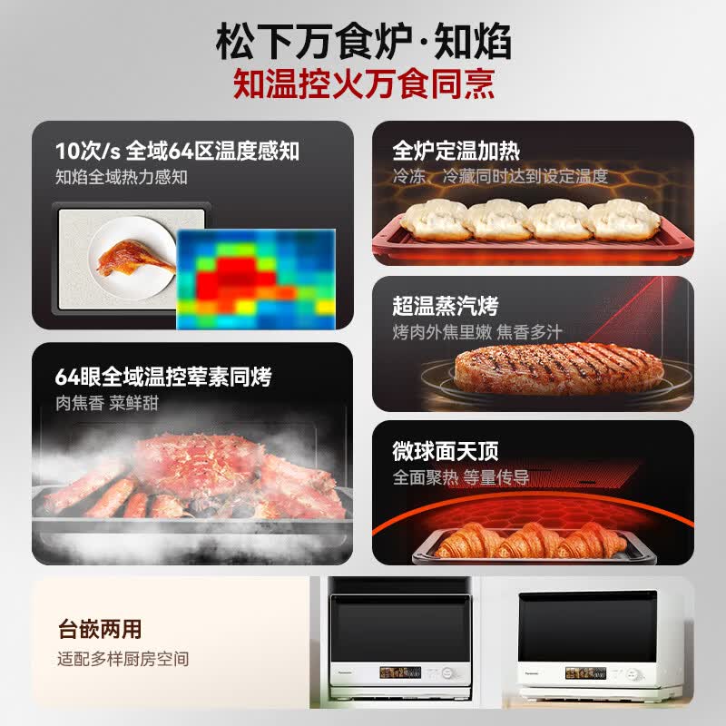 松下NN-CS85RW微波炉图片
