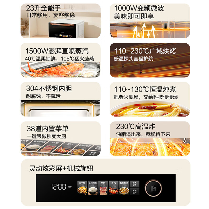格兰仕G10Q23MSXLV-RYB(W0)微波炉图片