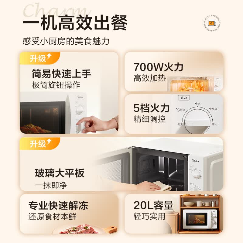 美的M202微波炉图片