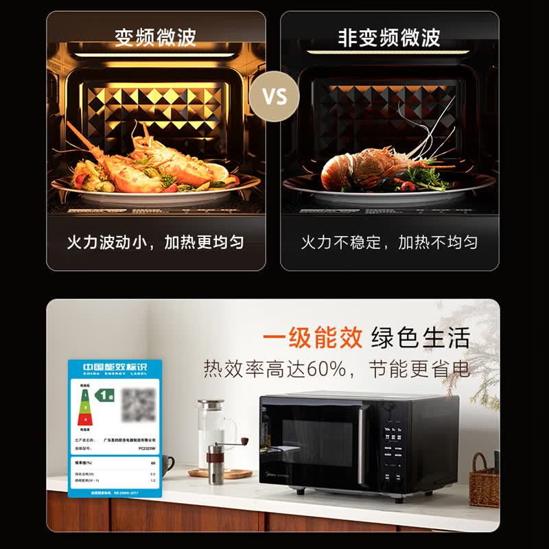 美的PC2323W微波炉图片