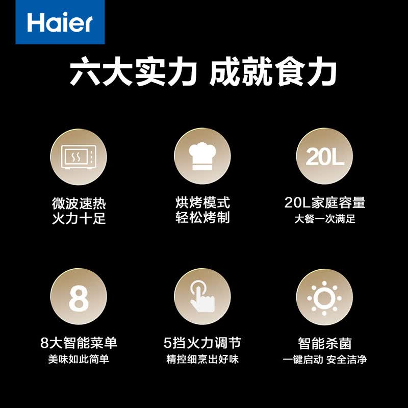 海尔HW-GE20J2B微波炉图片