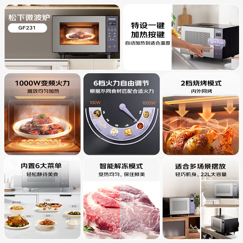 松下NN-GF231Q微波炉图片