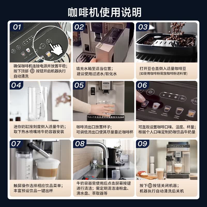 德龙ECAM290.61.SB咖啡机图片