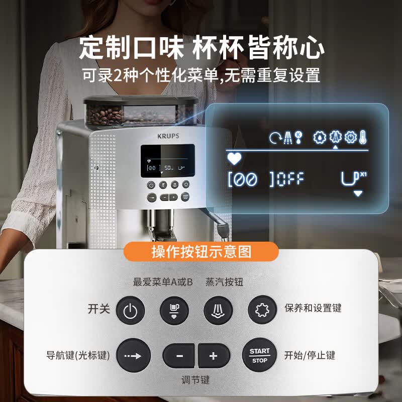 krups-EA815E80咖啡机图片