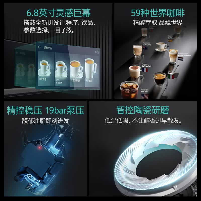 西门子CT718L1B0W咖啡机图片