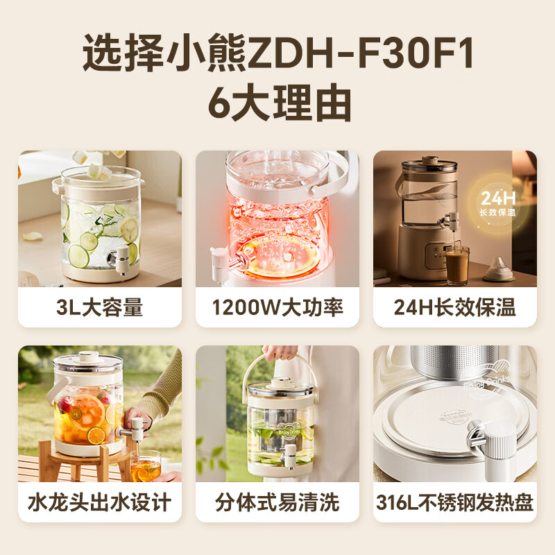 小熊ZDH-F30F1养生壶图片
