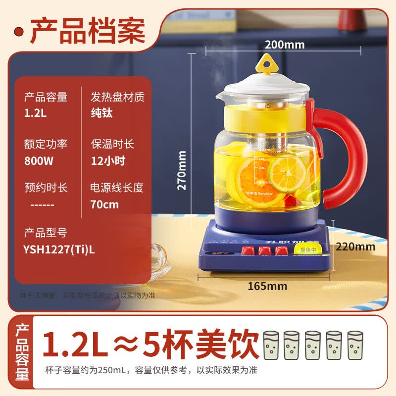 荣事达YSH1227(Ti)养生壶图片