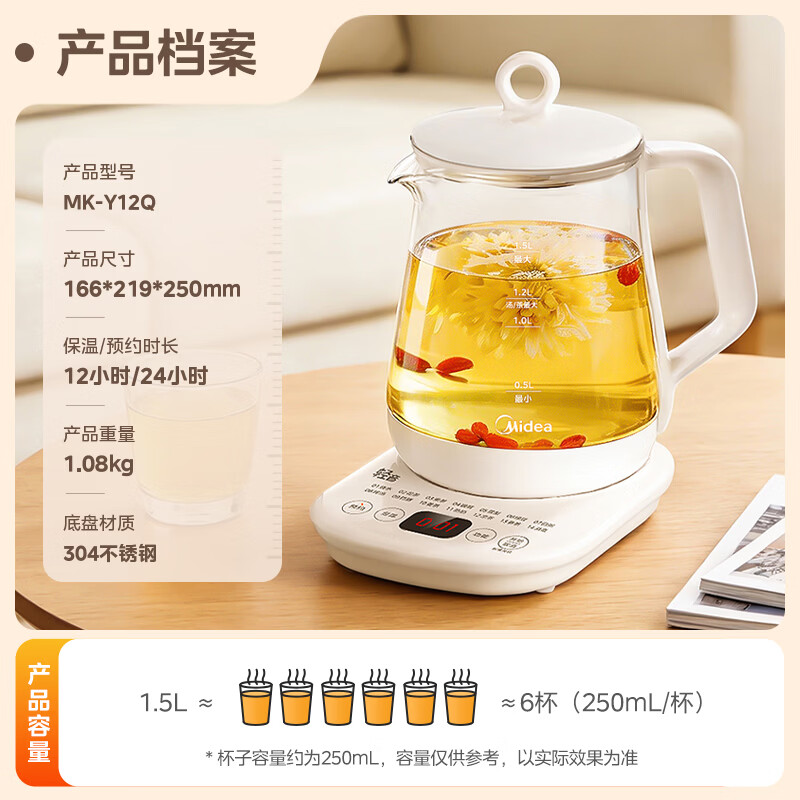 美的MK-Y12Q养生壶图片