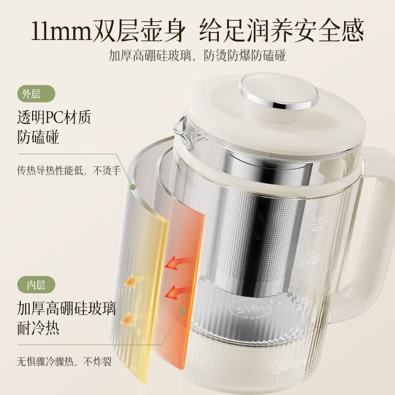 美的MK-YSAS0801养生壶图片