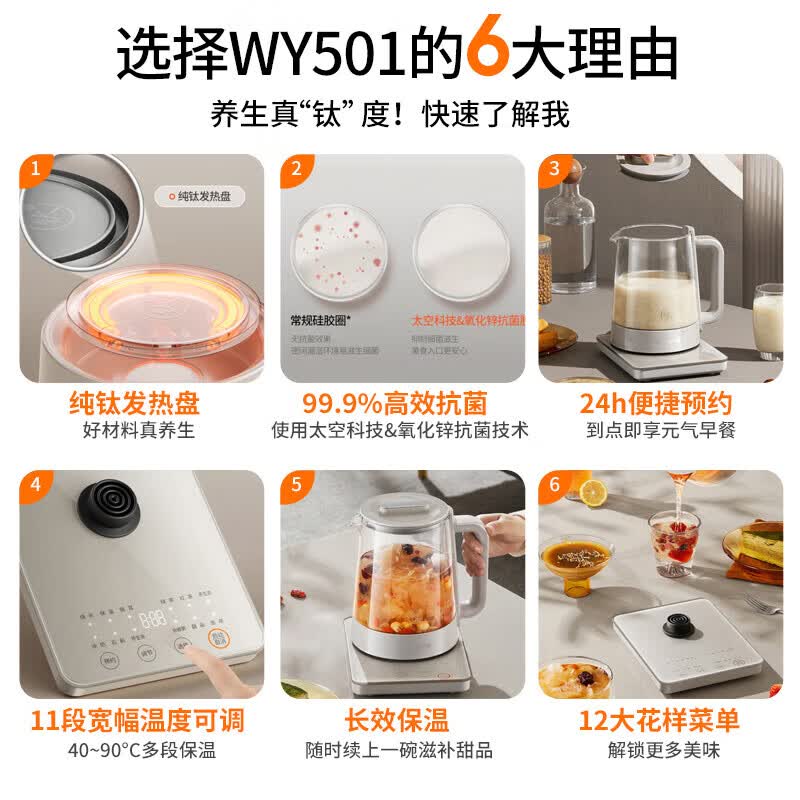 九阳WY501养生壶图片
