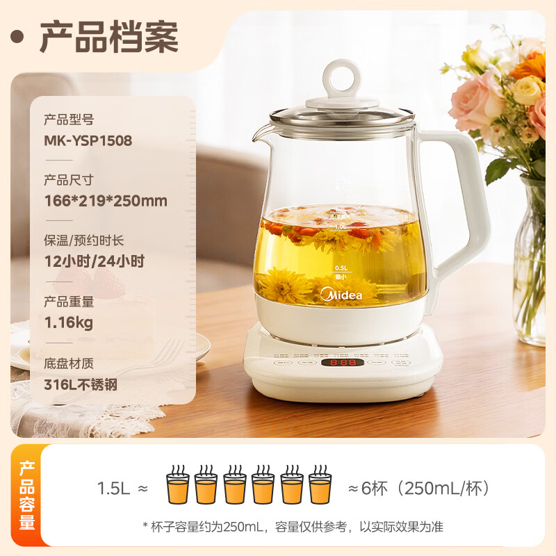 美的MK-YSP1508养生壶图片