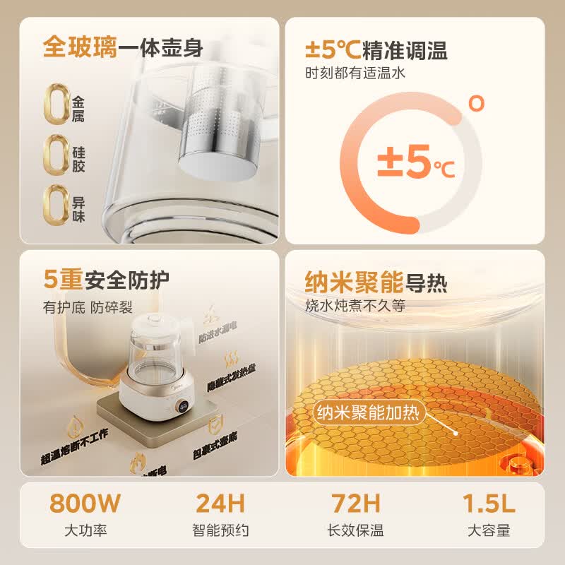 美的MK-YS15B201养生壶图片