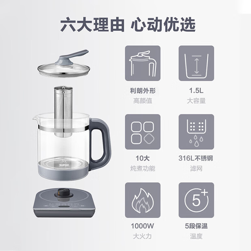 苏泊尔SW-15YJ30A养生壶图片