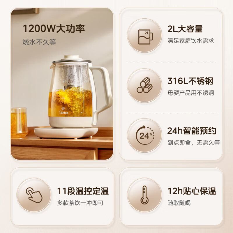 美的MK-YS20P502养生壶图片