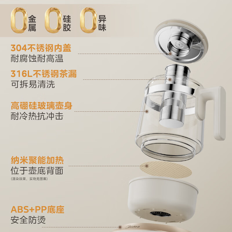 美的MK-YS15B201养生壶图片