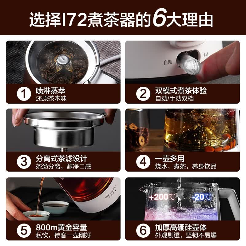 生活元素I72养生壶图片
