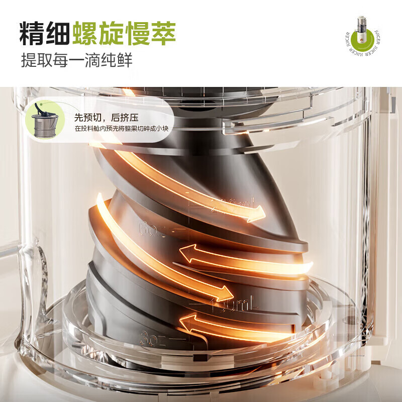 美的MJ-ZZ12W7-002立式原汁机图片