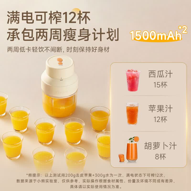 小熊LLJ-R10B1榨汁杯图片