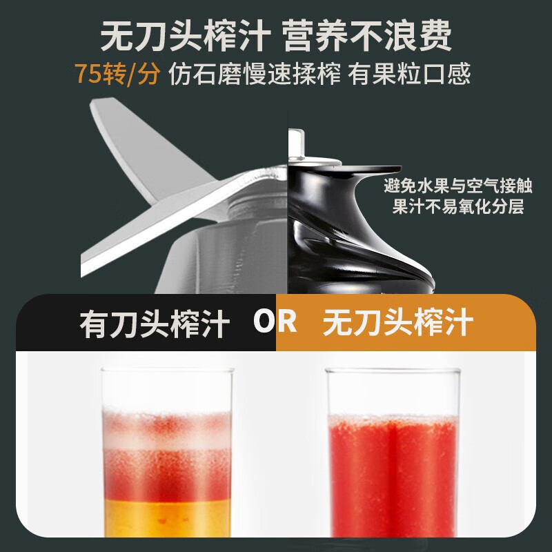 惠人H320N-BIS01(WH)无网原汁机图片
