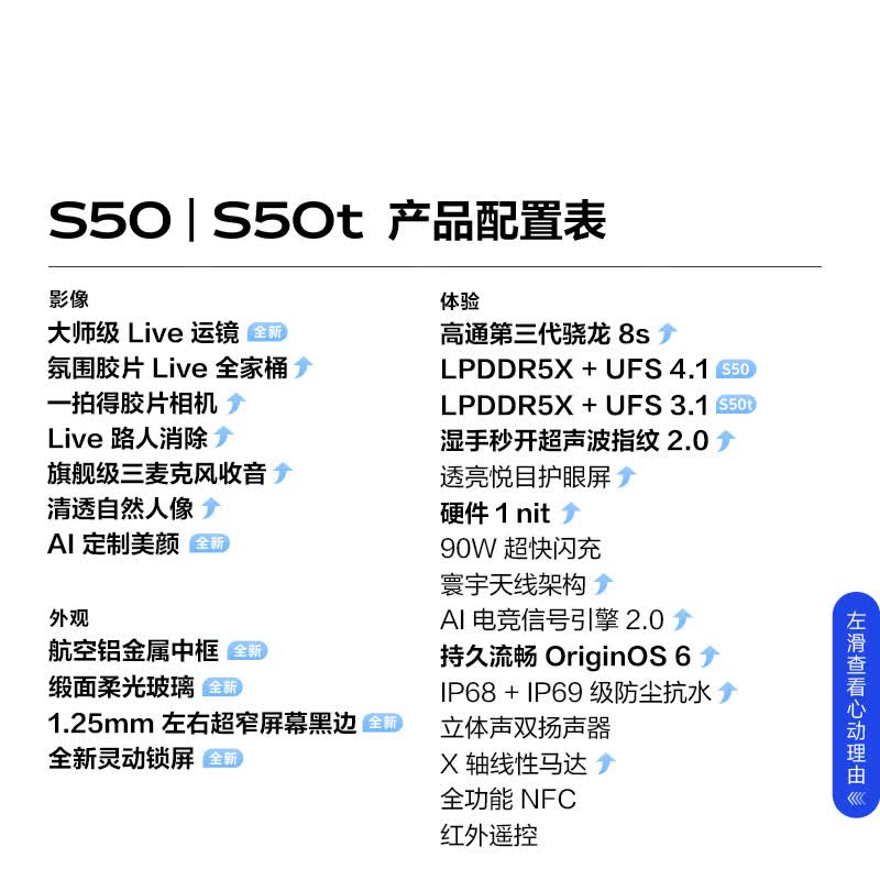 vivo S50t 12+512G手机图片