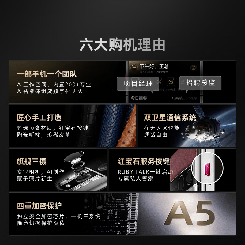 VERTU AGENT Q 16+1TB手机图片