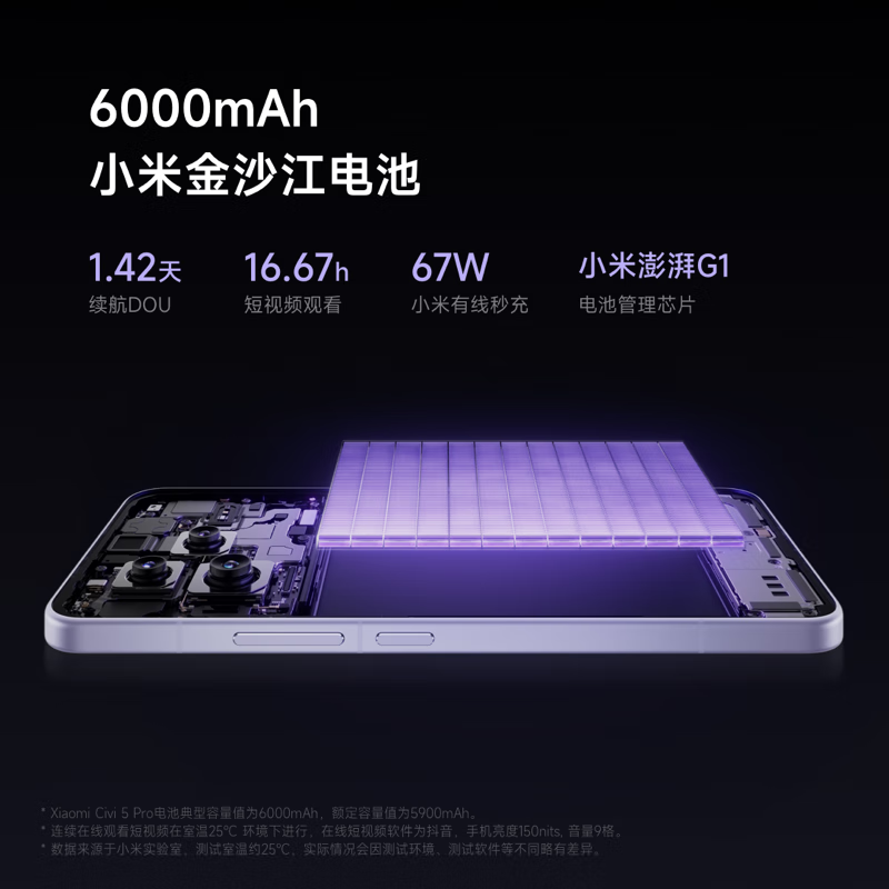 小米 Civi 5 Pro 16+512G手机图片