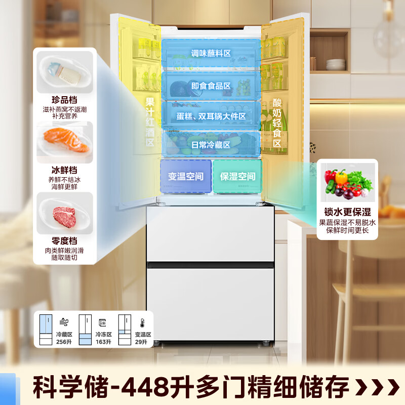 美的MR-470WUFPZE冰箱图片