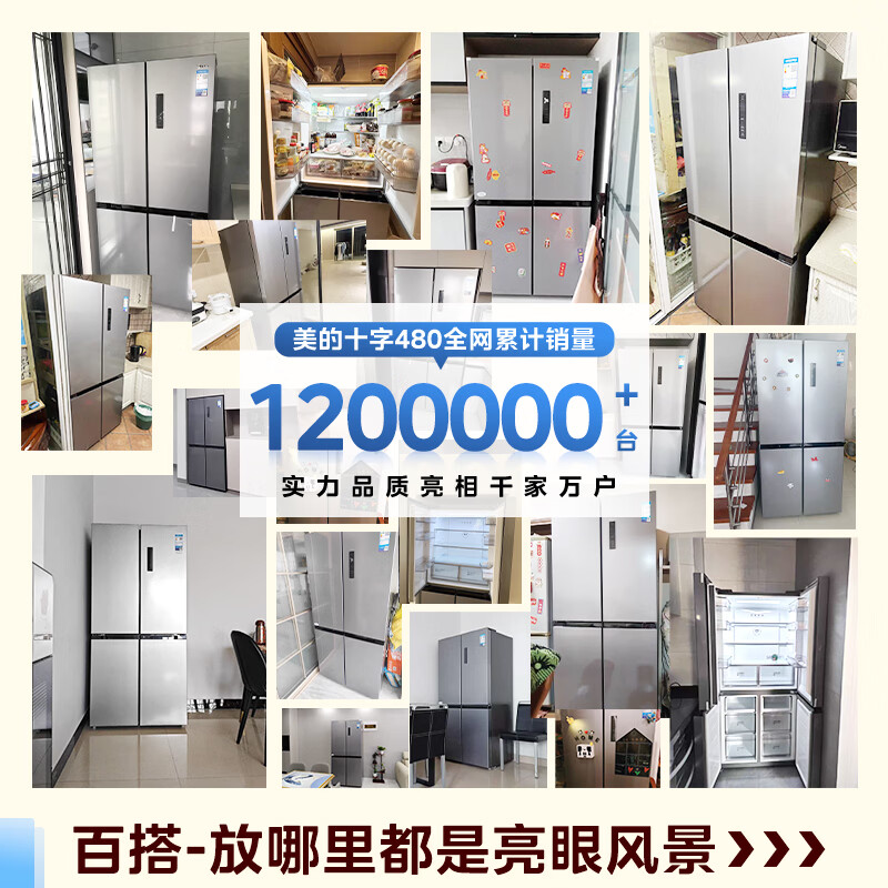 美的BCD-480WSPZM(E)冰箱图片