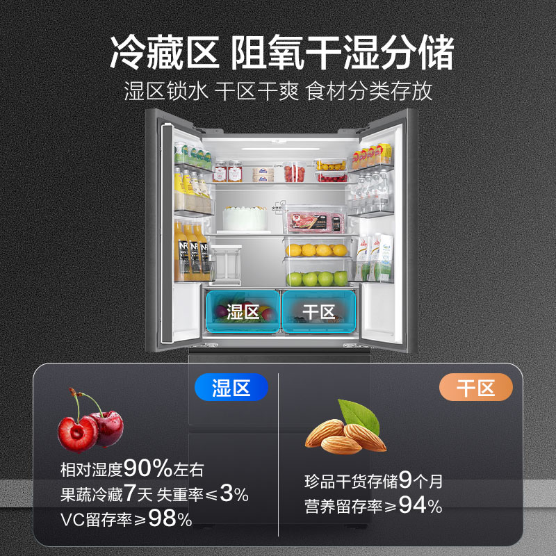 海尔BCD-501WGHFD1GRBU1冰箱图片