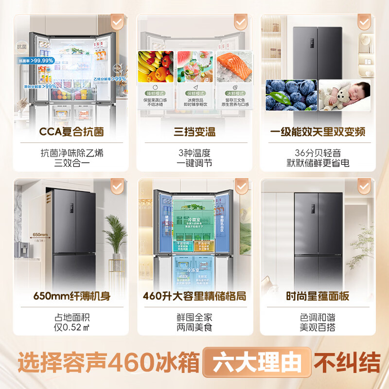 容声BCD-460WD12FPA冰箱图片