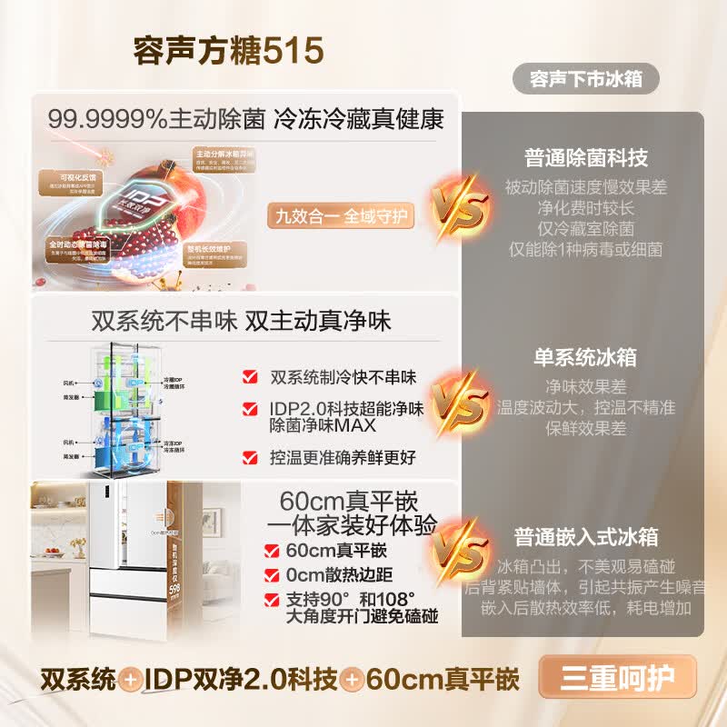 容声BCD-515P60FZMAD冰箱图片
