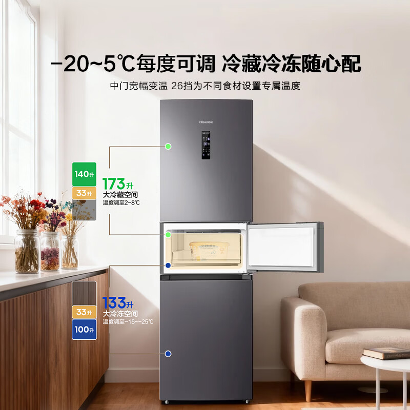 海信BCD-273S2RNKQD冰箱图片
